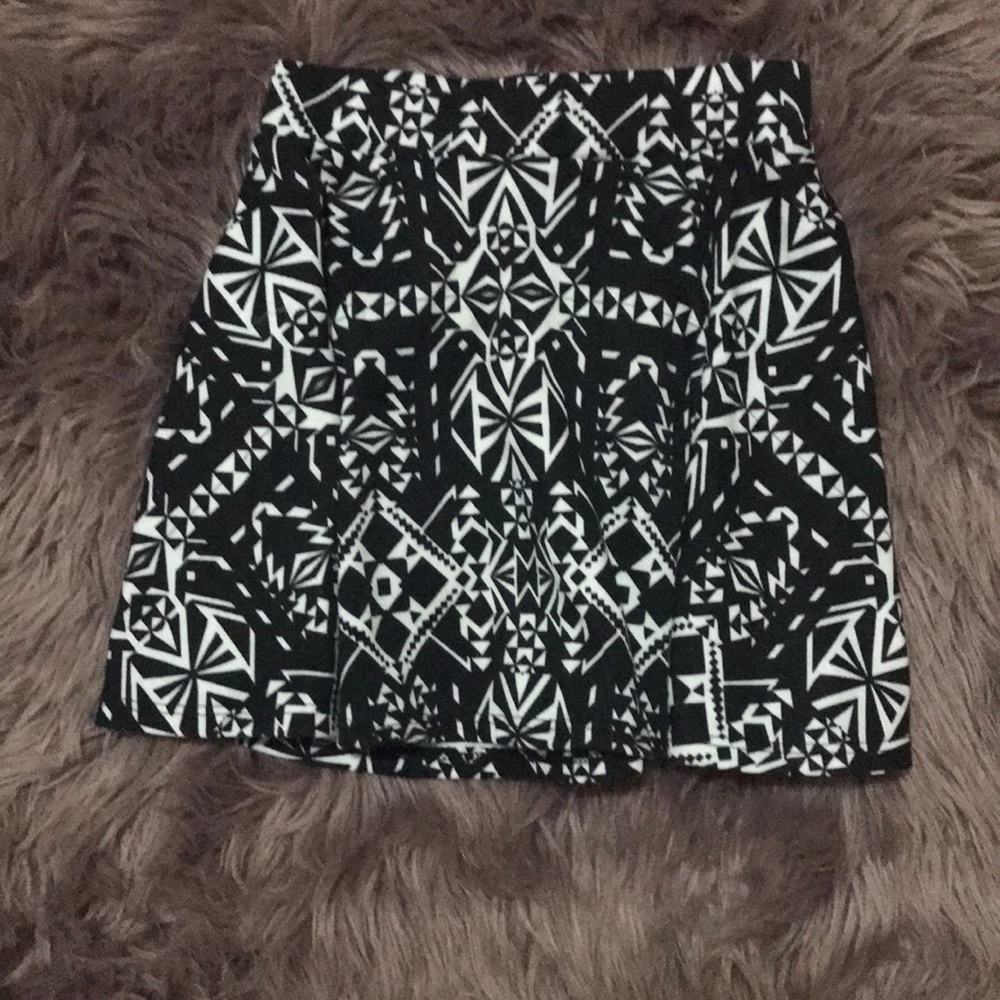Black and white skirt